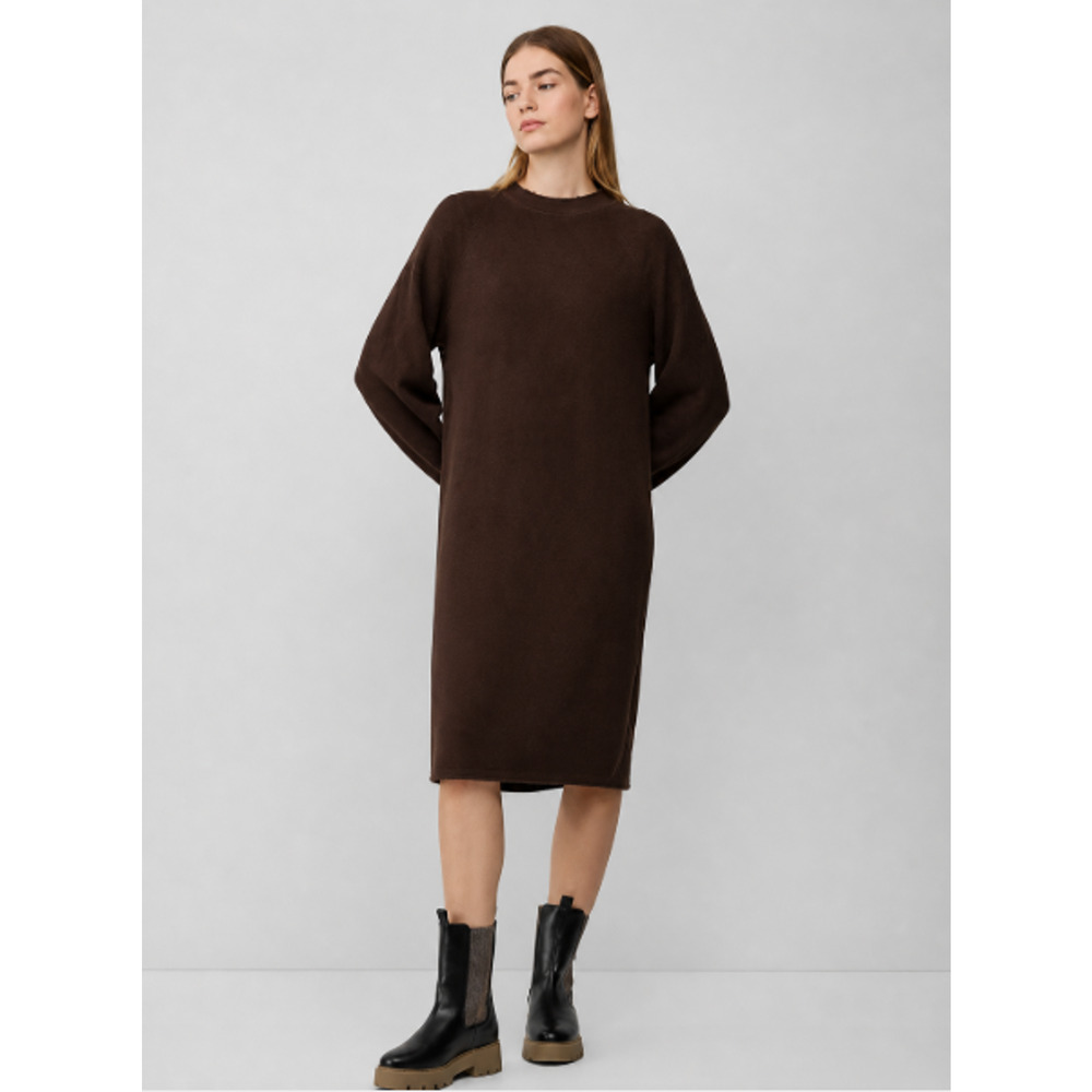 Frank & Eileen Brown Sweatshirt Dress XS Oversized Midi Long Sleeve Minimalist